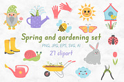 Spring and gardening set, a Seasonal Illustration by JulyGart (Thumbnail 1 of 5)