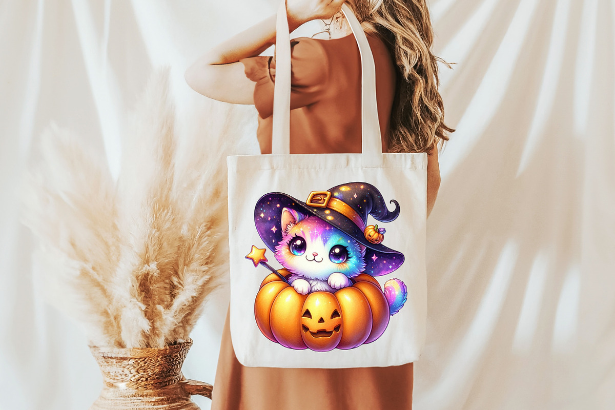 Kawaii Iridescent Halloween Clipart, an Illustration by Pixels.Craft (Photo 4 of 7)