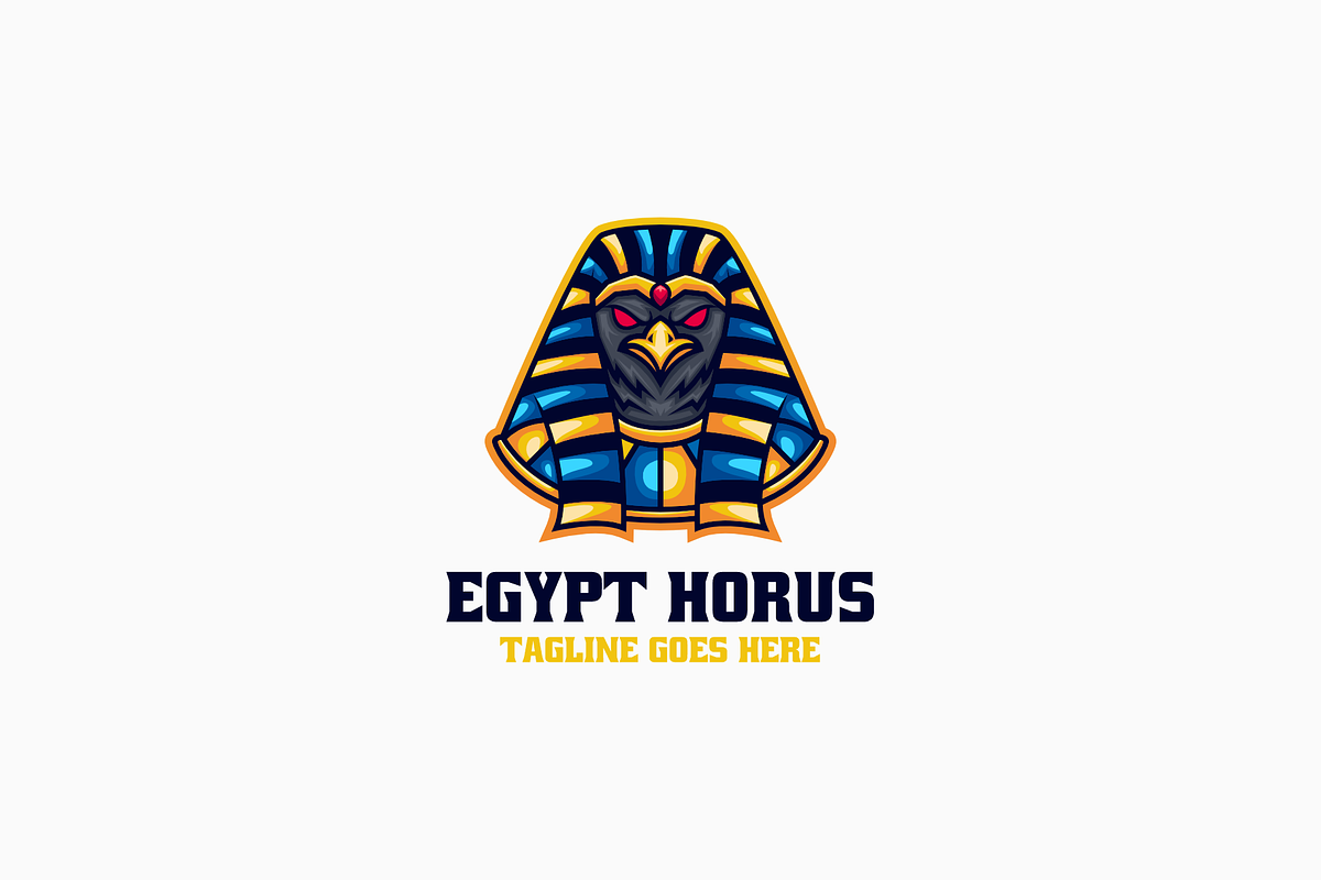 Egypt Horus Simple Mascot Logo, a Branding & Logo Template by Artnivora.Std
