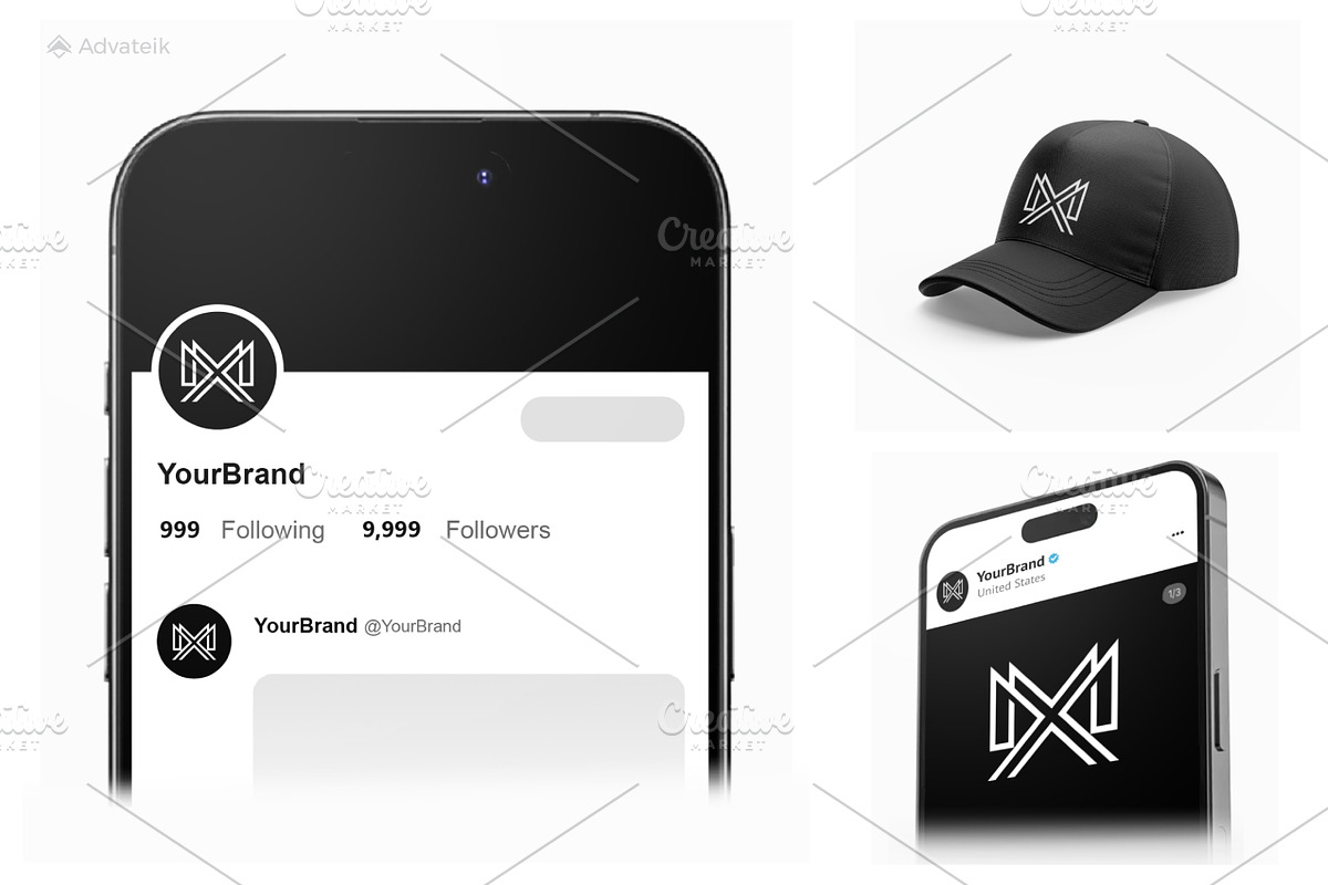 Modern Minimalist MX Monogram Logo, a Branding & Logo Template by Advateik ™ (Photo 3 of 3)