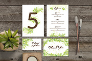 Leaf Wedding Invitation Set, a Card Template by Aarley Kaiven (Thumbnail 6 of 6)