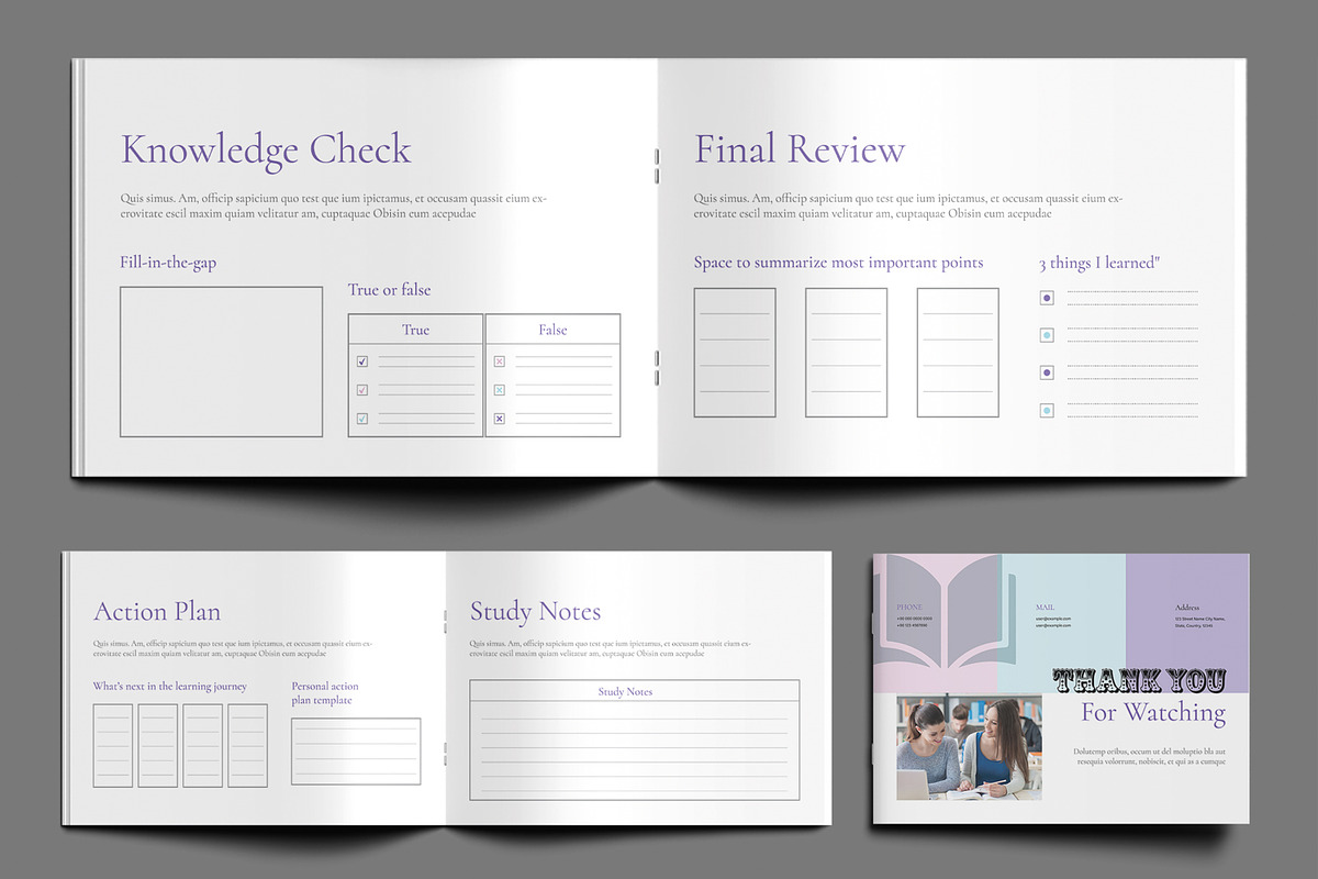 Study Workbook Template preview 6