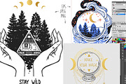 Magic graphic set, an Illustration by Nadia Murash (Thumbnail 2 of 2)