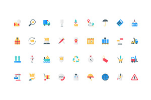 Freight transportation box icons, an Object Illustration by Lemberg Vector