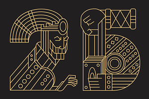 Rulers cyrillic letters + numbers