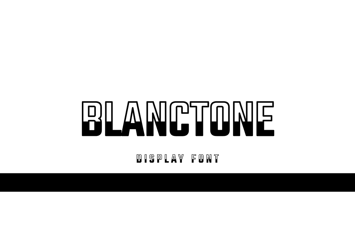 Blanctone Sans Serif Display, a Sans Serif Font by Glowin_studio (Photo 1 of 4)