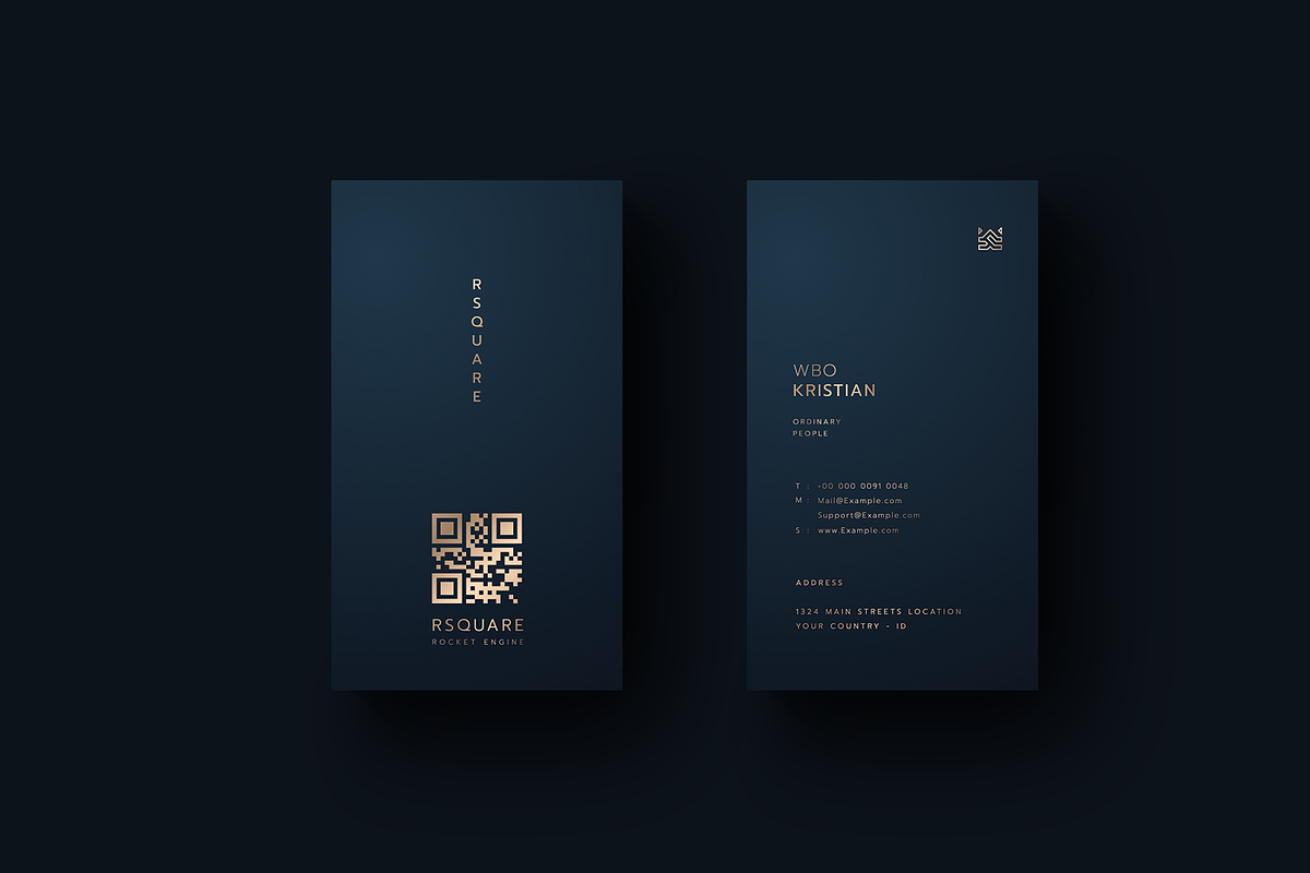 5 in 1 Vertical Luxury Business Card, a Business Card Template by Ctrl space studio (Photo 2 of 5)