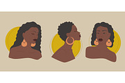 Set of young black women avatar, a Person Illustration by NatalyN (Thumbnail 1 of 4)