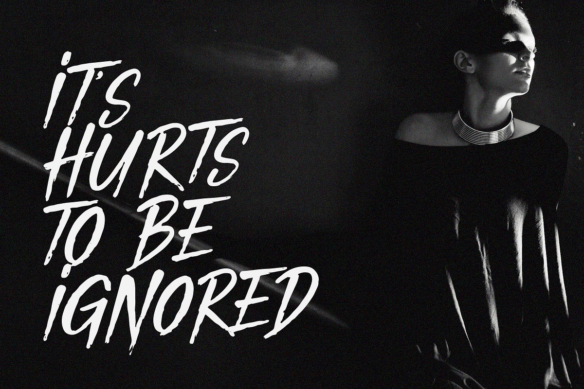 Death Rattle | Brush Horror Display, a Handwritten Font by Denustudios (Photo 2 of 14)