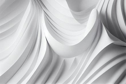 Abstract white background with smooth shapes. Generative AI, an Abstract Photo by OSORIOartist