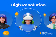 3D Avatar Profession, a Work Illustration by Lumina_ui_ux202 (Thumbnail 3 of 6)
