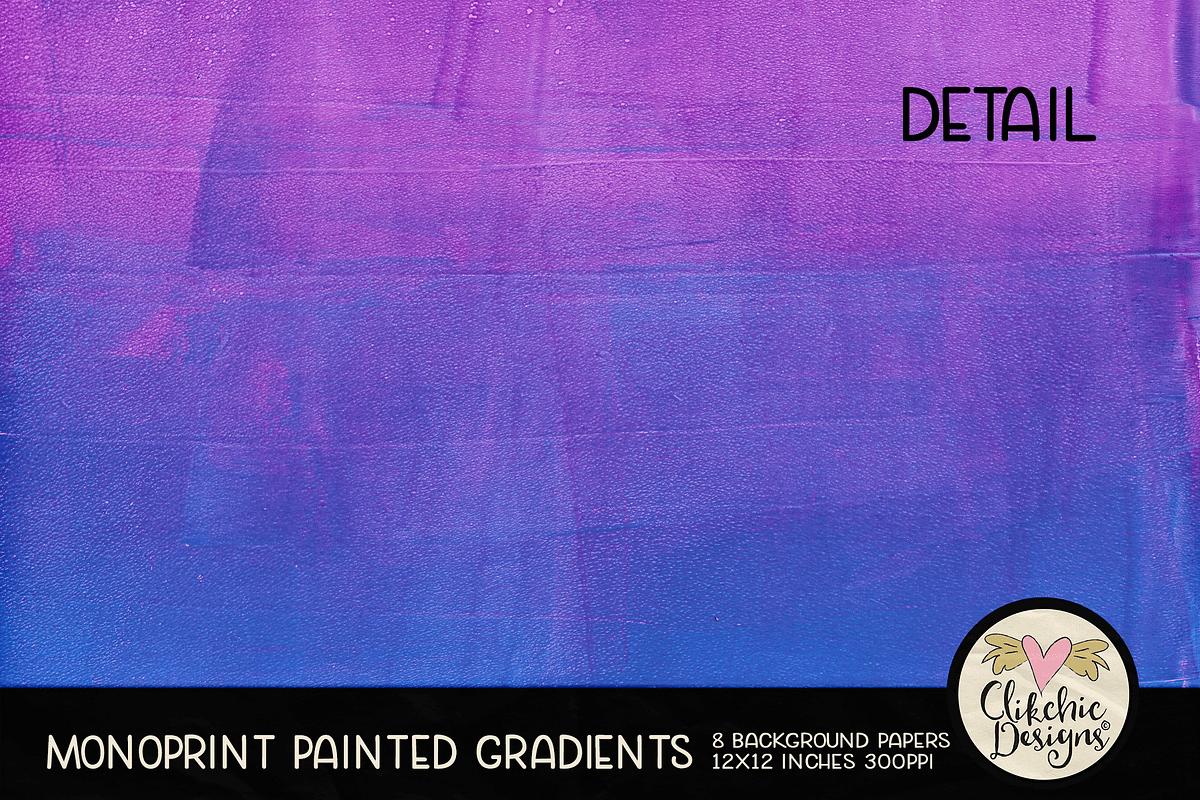 Monoprint Grunge Painted Gradients, a Texture Graphic by Clikchic Designs (Photo 4 of 5)