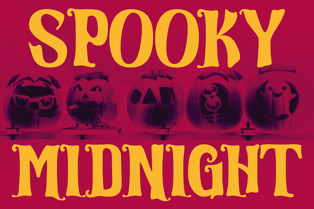 Muffliato - Halloween Display Font, a Script Font by AQR Studio (Photo 5 of 8)
