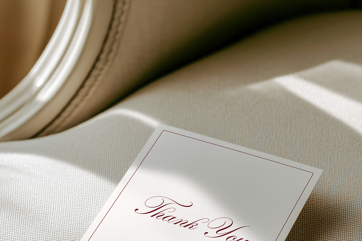 Minimal Wedding Invitation Mockup, an Advertising Mockup by Serenefeeling (Photo 3 of 7)