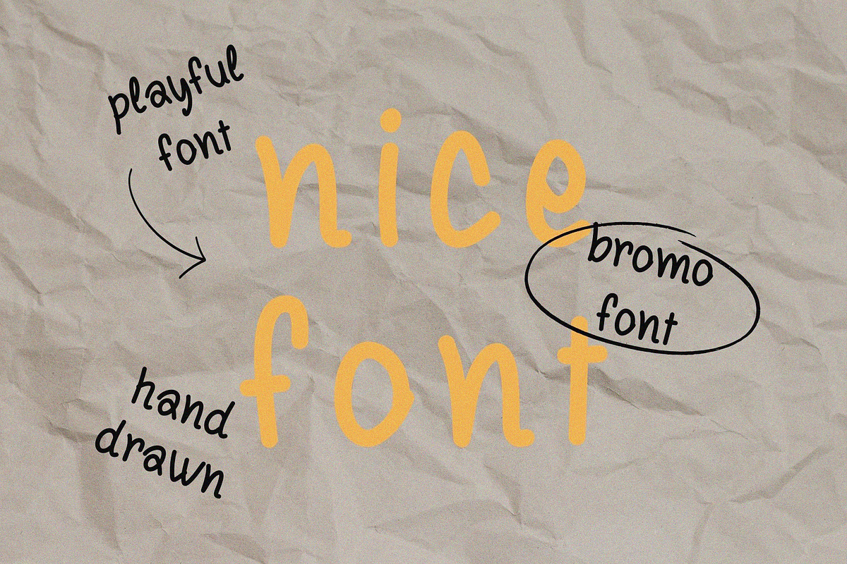 Bromo Handwritten Font, a Handwritten Font by Ruddean2109 (Photo 2 of 10)