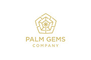 Palm Tree Gems Jewelry Logo, a Branding & Logo Template by Buqancreative (Thumbnail 2 of 2)