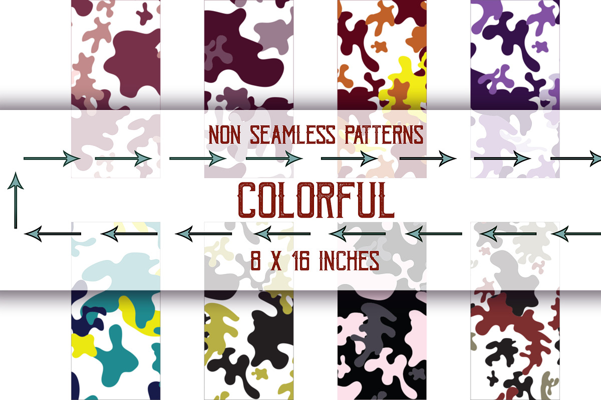 36 NON-SEAMLESS camouflage patterns, a Pattern Graphic by Natsuhisui (Photo 5 of 6)