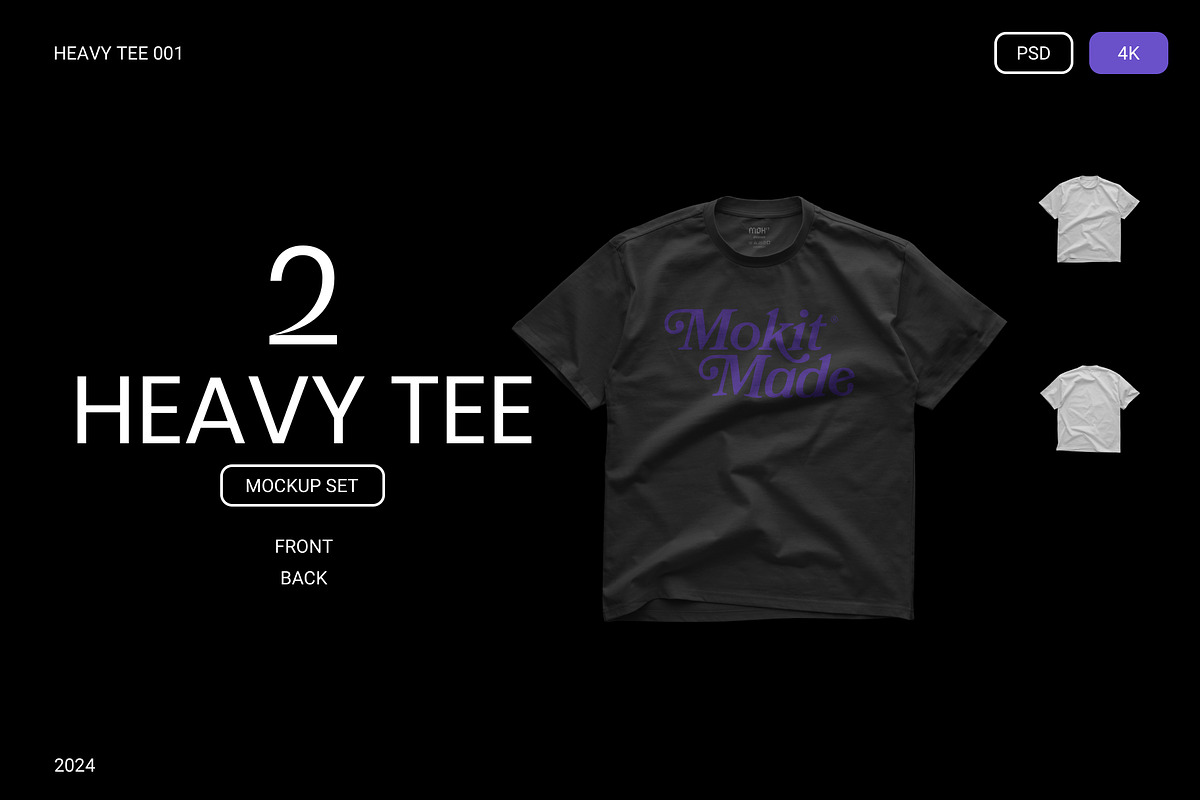 MOKITUP: Heavy Tee 001 Mockup, a Shirt Mockup by MOKITUP (Photo 1 of 4)