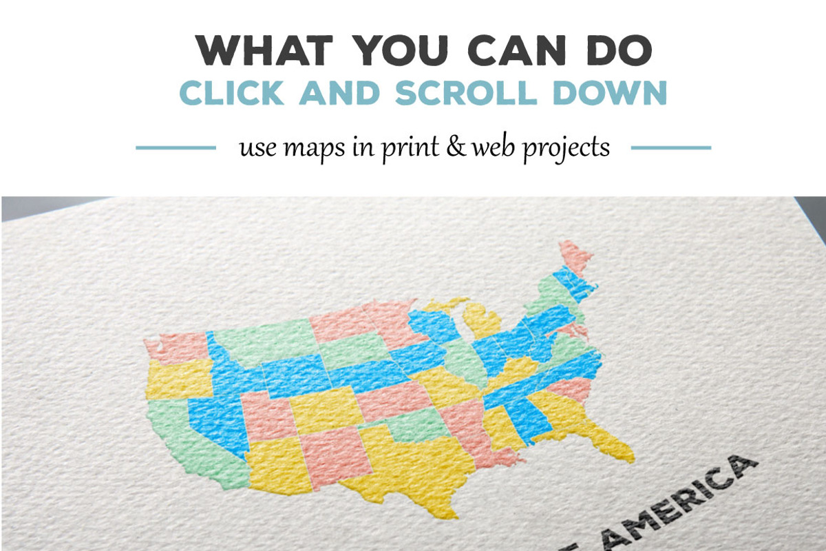 USA vector maps, a Work Illustration by Design Shop (Photo 5 of 5)