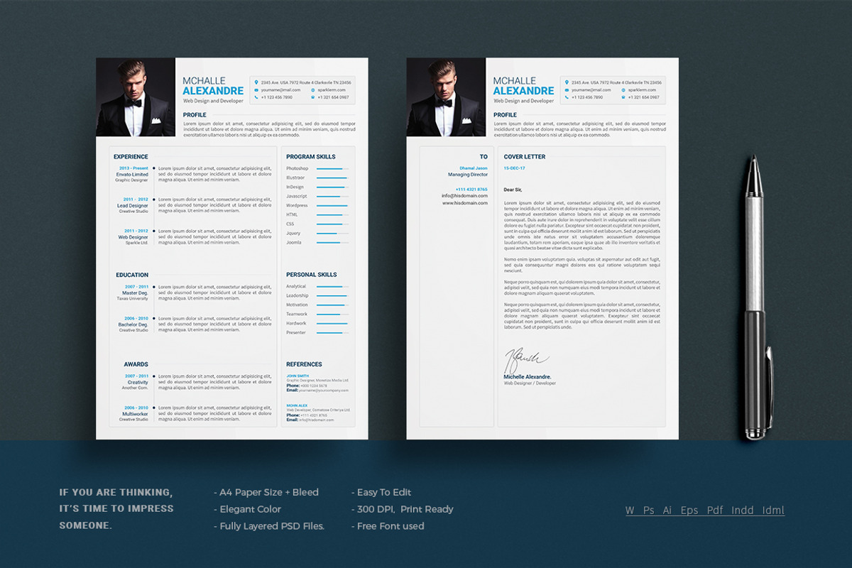 Resume/CV, a Resume Template by Diverter (Photo 2 of 5)