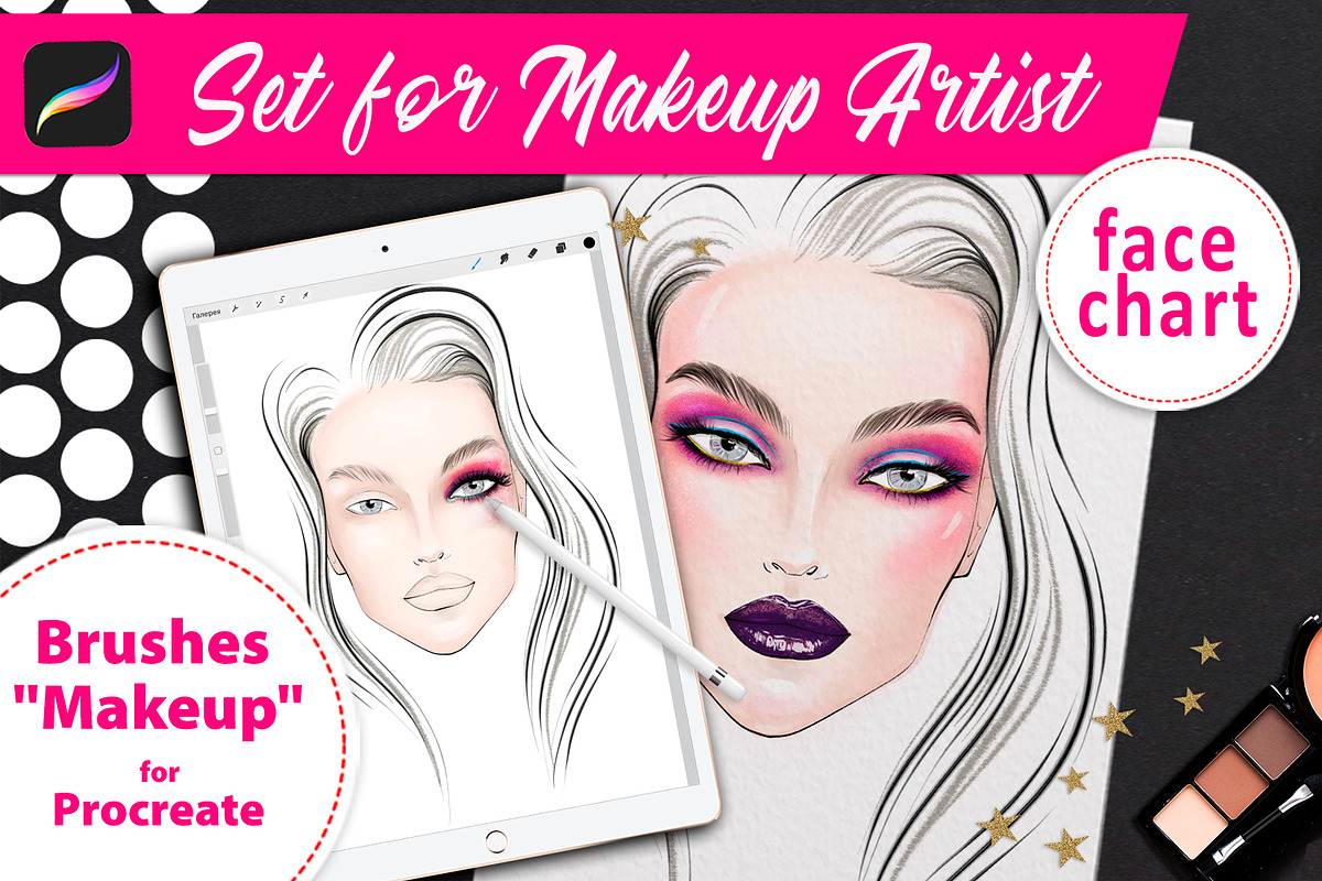 Set for makeup artists.