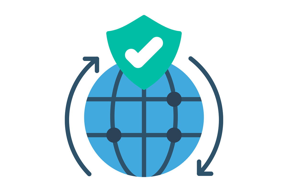 Global Protection Flat Icon, a Duotone Icon by Pexelpy (Photo 2 of 2)