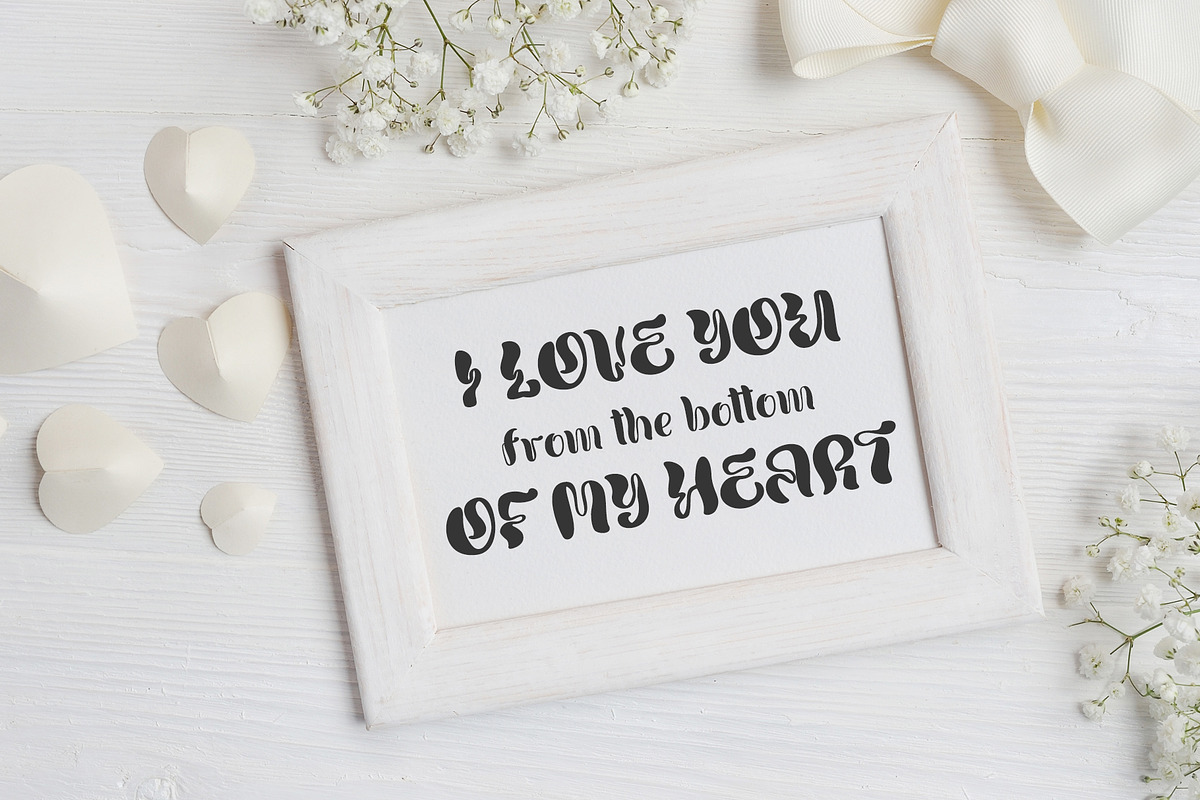 Round Hand Drawn Display liquid Font, a Sans Serif Font by Happy Letters (Photo 6 of 12)