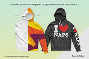 Hoodie Mockups for Illustrator, a Hoody Mockup by Komet & Flicker (Thumbnail 6 of 9)