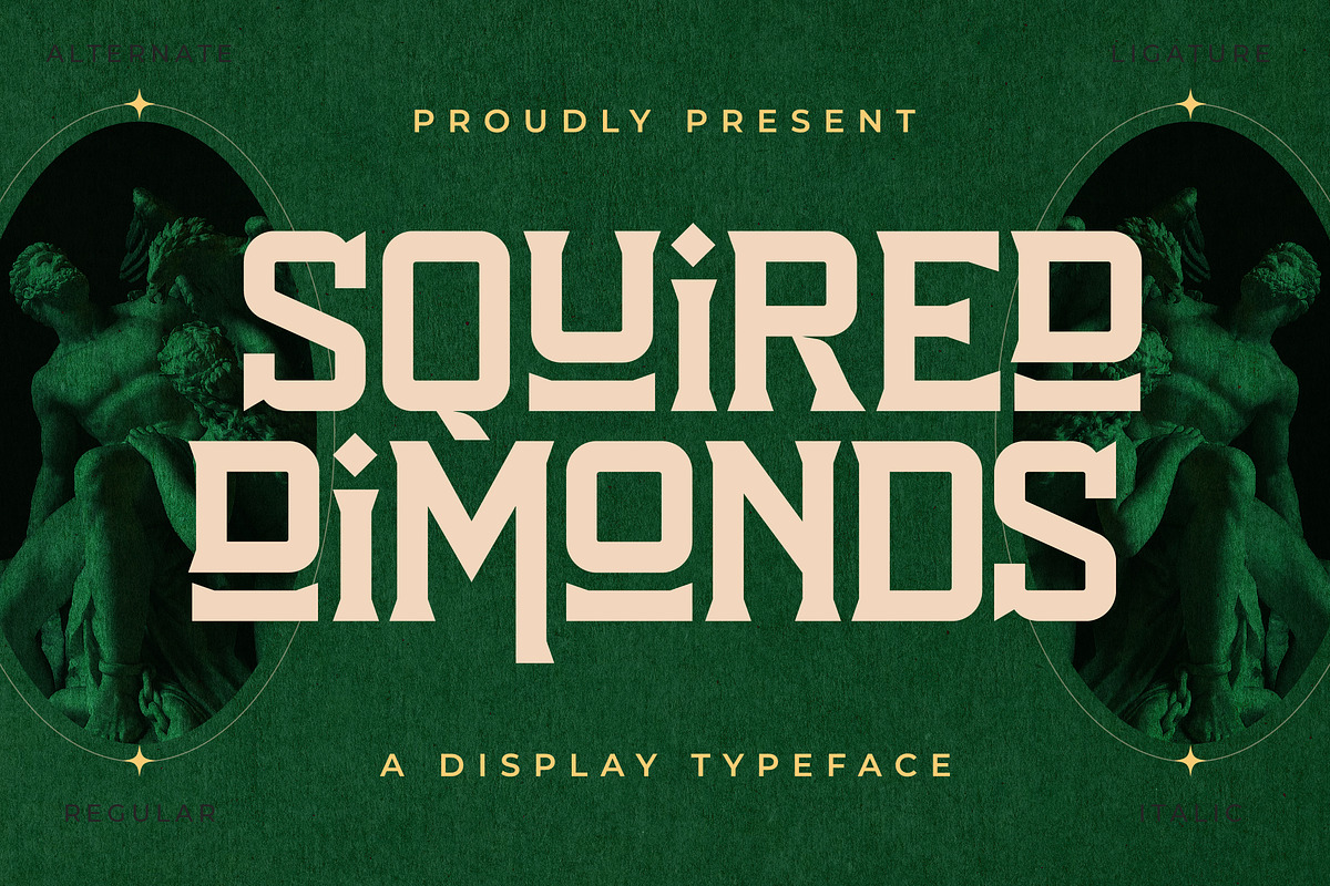 Squired Dimonds Display Typeface, a Serif Font by Storytype Studio (Photo 1 of 15)
