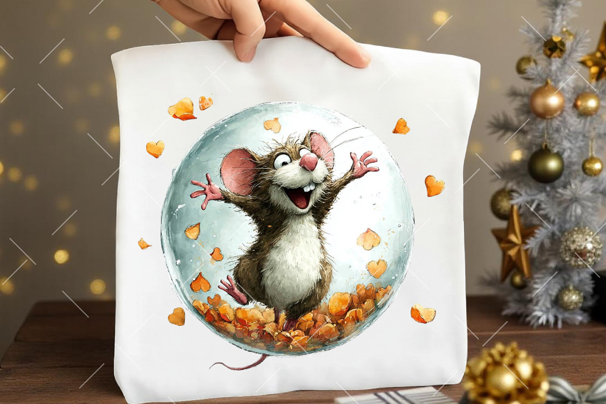 Quirky Valentine Mouse Clipart, an Illustration by OK Design (Photo 5 of 6)