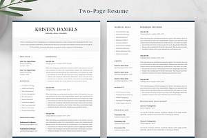 Resume Template Kristen