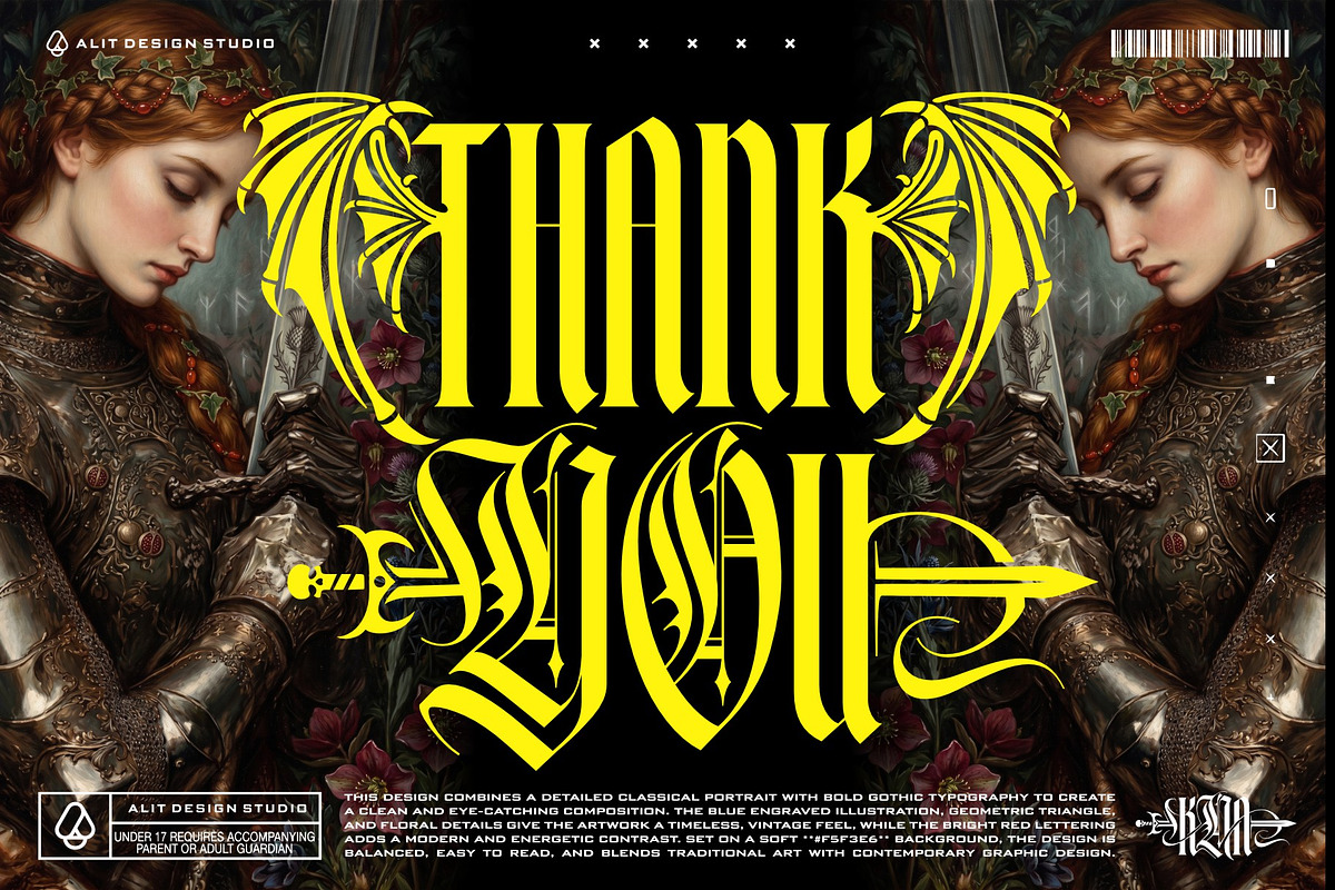 Mortal Blade Typeface, a Blackletter Font by alit design (Photo 20 of 20)