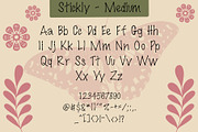 Stickly Display Font, a Font by Kimber Shook (Thumbnail 5 of 6)