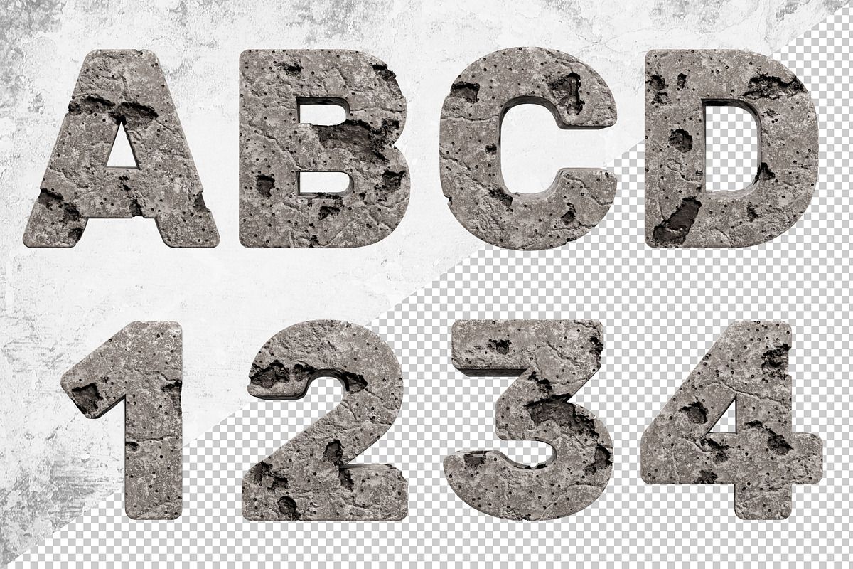 Rugged Concrete Font, a Sans Serif Font by itefan Studio (Photo 2 of 5)