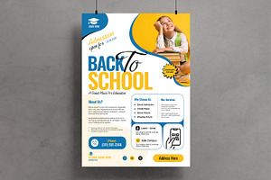 Back To School Flyer Template, a Flyer Template by MightyDesign