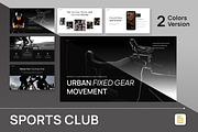 Sports Club Google Slides, a Presentation Template by Antstheme (Thumbnail 1 of 4)