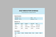 Medication Schedule Template, a Stationery Template by MightyDesign (Thumbnail 4 of 7)