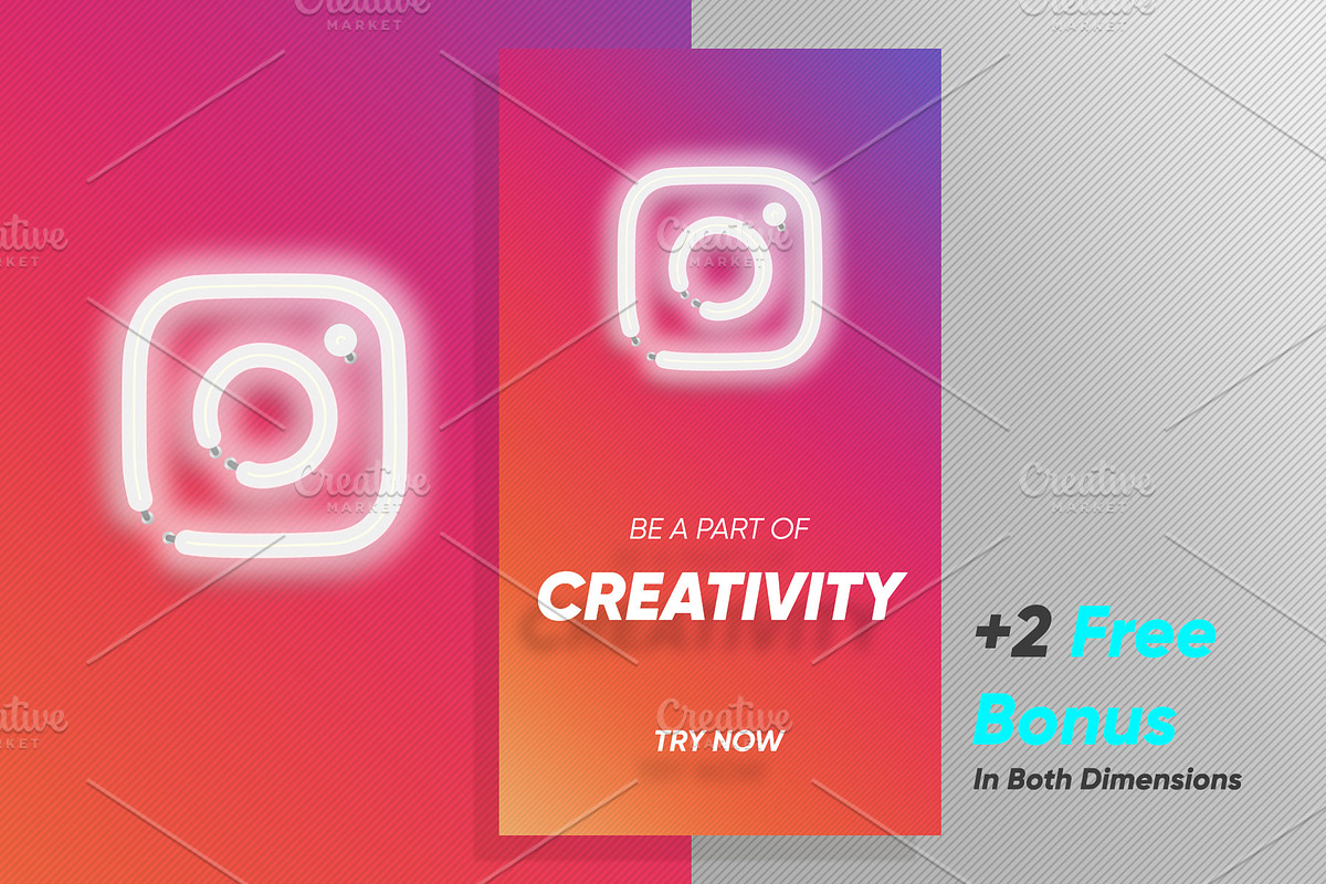 20 Neon Animated IG Templates Vol.1, a Social Media Template by CONECT Market (Photo 6 of 7)