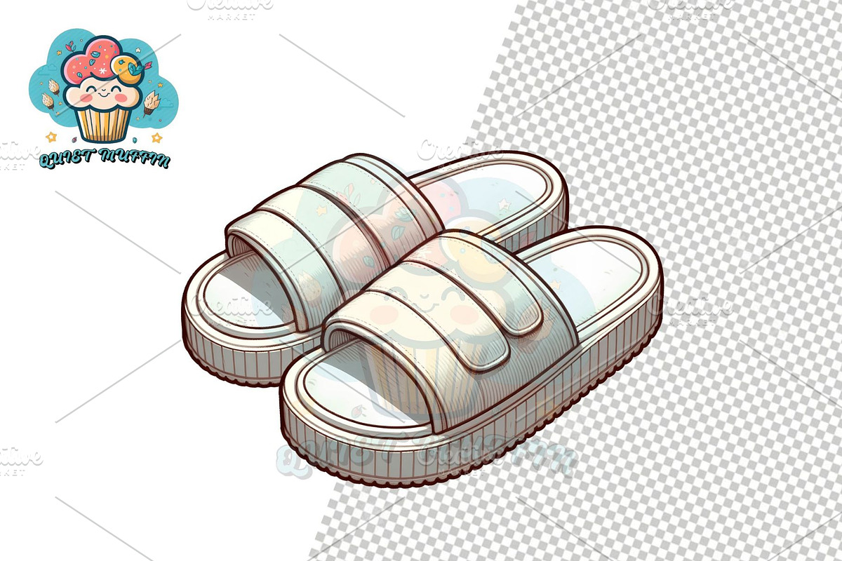Slippers Clipart Collection, a Person Illustration by QM_ART (Photo 6 of 12)