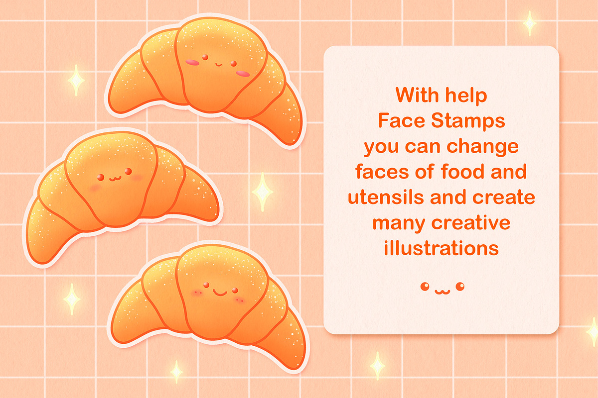 Cute Food Brushes, Procreate Bundle, a Brush Add-On by InkPrintsTattoo (Photo 7 of 8)