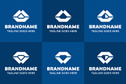 Letter W or M Diamond Logo Set, a Branding & Logo Template by Pray Art Design Studio (Thumbnail 2 of 2)