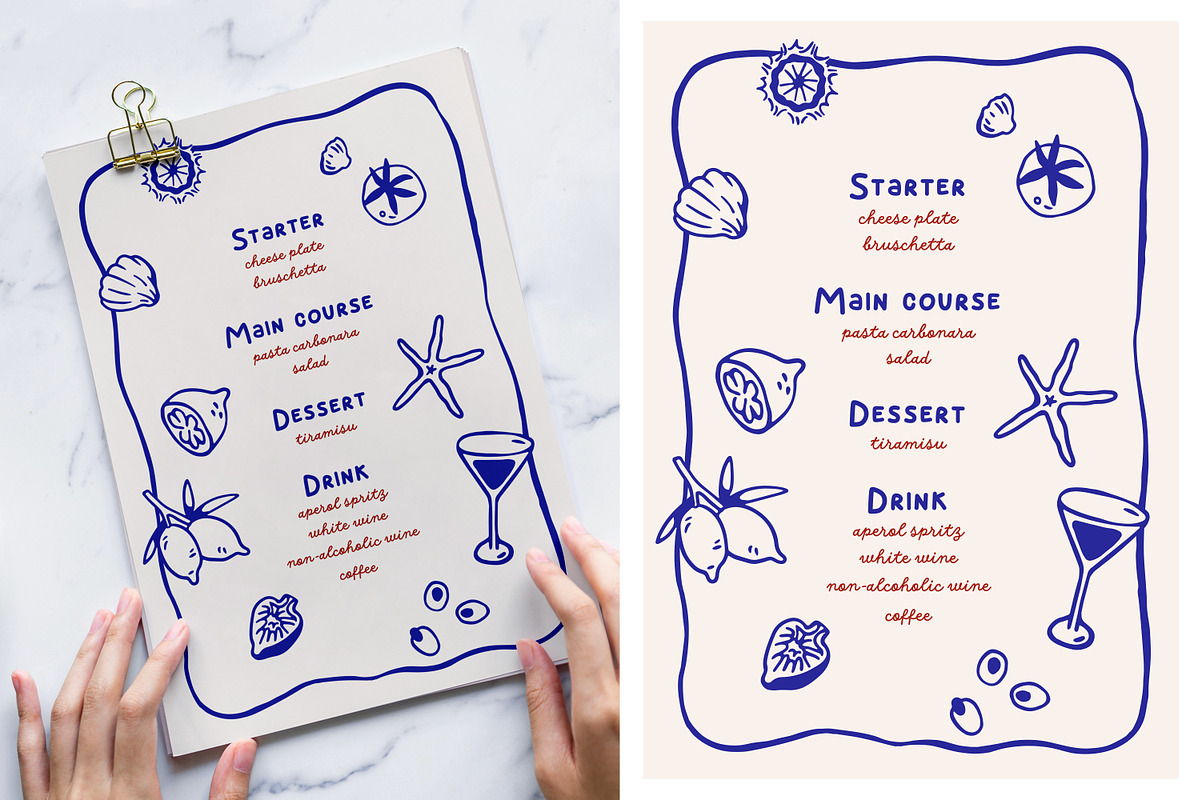Italian restaurant, cafe menu design, an Illustration by Good Studio (Photo 2 of 5)