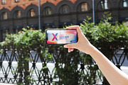 iPhone X in Hands City PSD Mockups, a Product Mockup by Hi, Mock-Up! (Thumbnail 11 of 17)