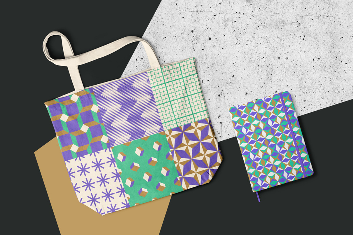 Geometric Fun 4 ~ 24 patterns, a Pattern Graphic by kloroform