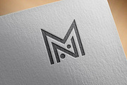 MN initial letter logo design, a Branding & Logo Template by Saba Vector (Thumbnail 3 of 3)