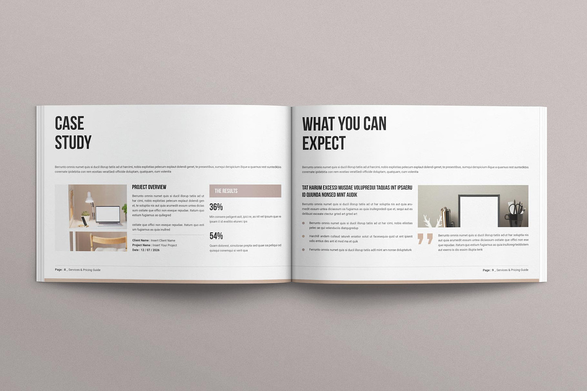 Services & Pricing Guide Landscape, a Magazine Template by MassiveCreator (Photo 4 of 8)