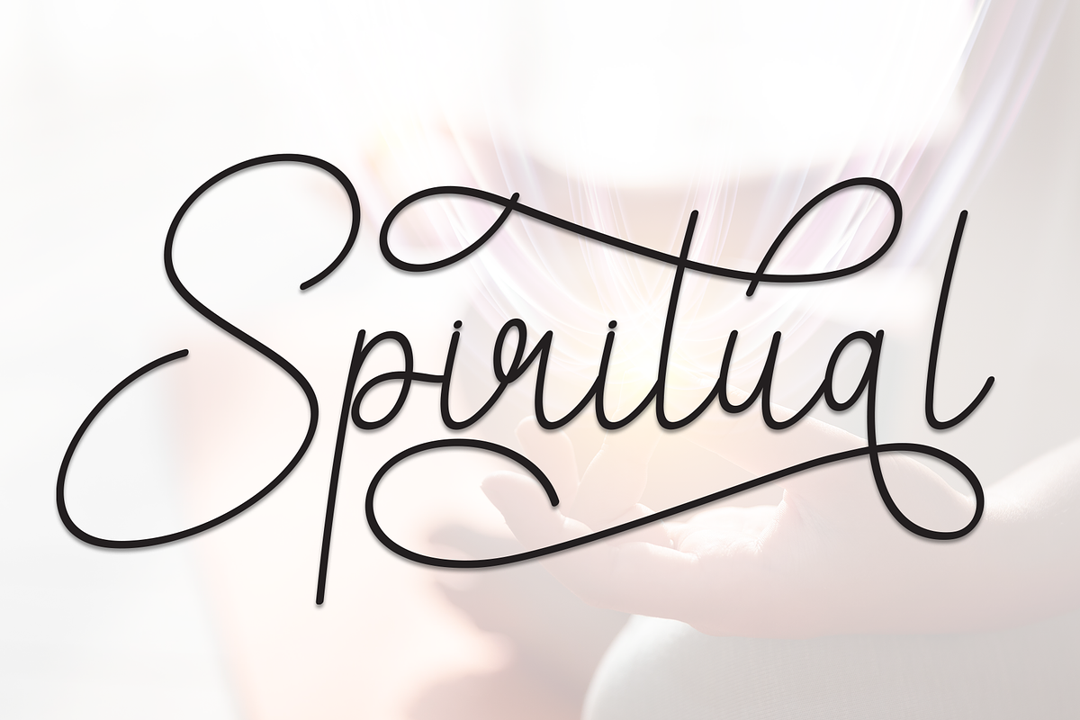 Spiritual | Script Font, a Handwritten Font by Scratchones (Photo 1 of 9)
