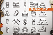 20 Mountain Adventure Icons / Logos, an Object Graphic by JeksonGraphics (Thumbnail 1 of 11)