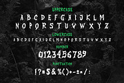 Novocane – Horror Metal Display Font, a Blackletter Font by dansdesign (Thumbnail 7 of 12)