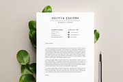 Modern Resume Template OLIVIA A4, a Resume Template by Graace Studio (Thumbnail 3 of 4)